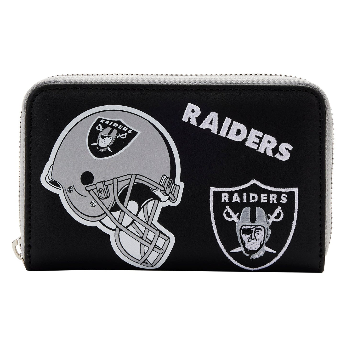 Loungefly NFL Las Vegas Raiders Patches Zip Around Wallet