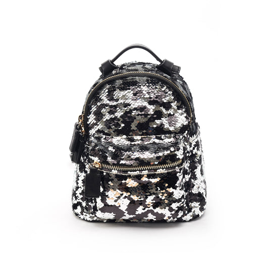 Sapphire Mini Backpack Purse Black