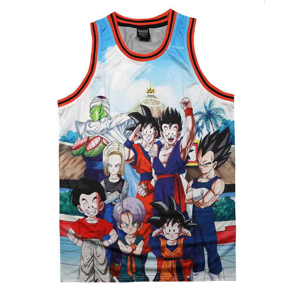 Bioworld Dragon Ball Z Sublimated Characters Basketball Jerseys