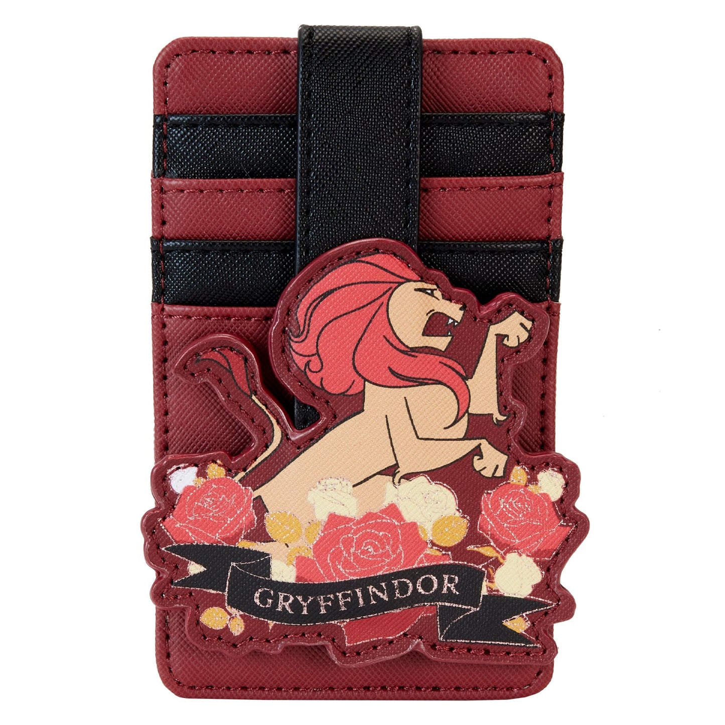 Loungefly Harry Potter Gryffindor House Floral Tattoo Card Holder