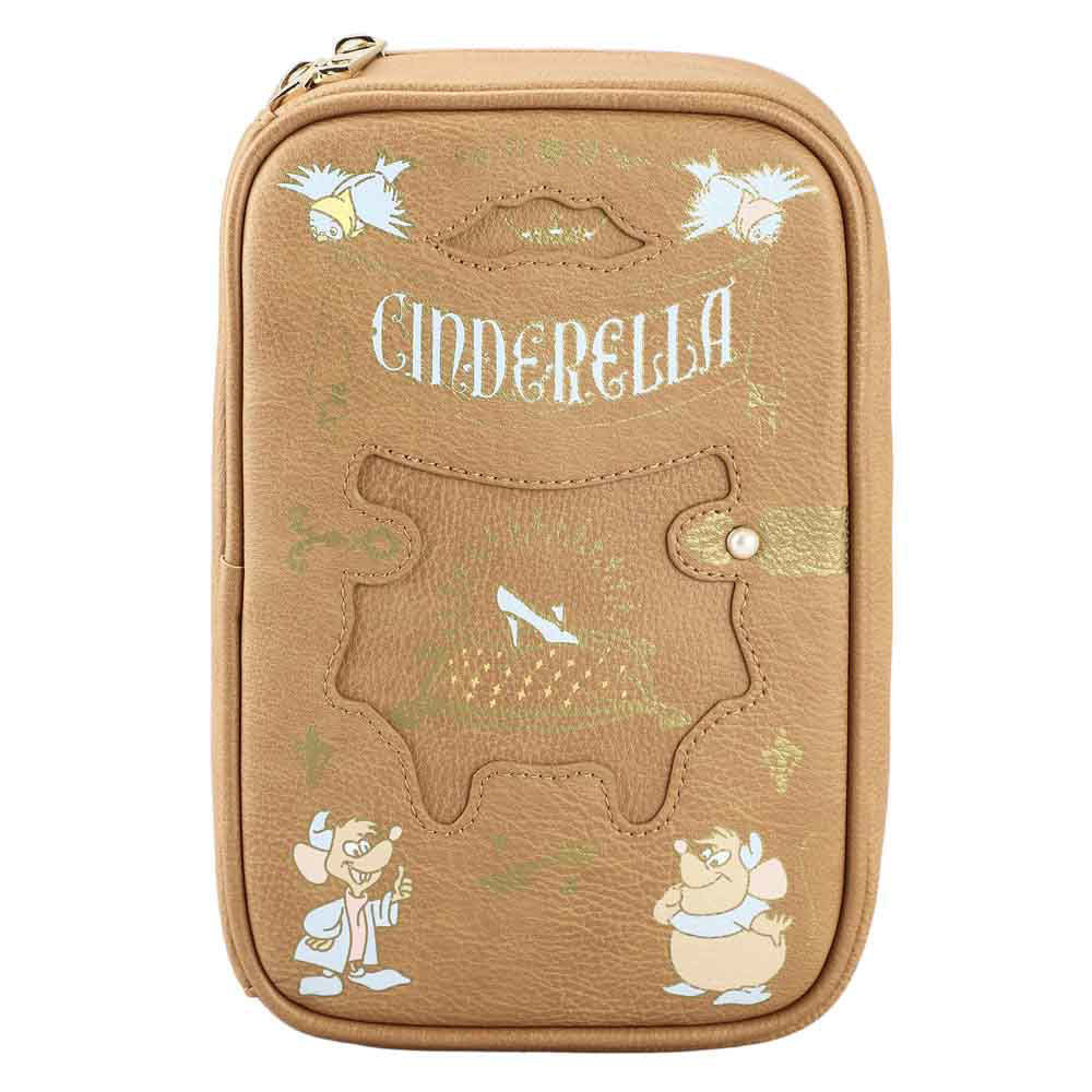 Bioworld Disney Cinderella Inspired Storybook Travel Cosmetic Bag