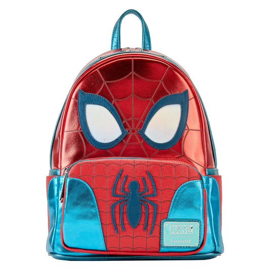 Loungefly Marvel Shine Spiderman Cosplay Mini Backpack