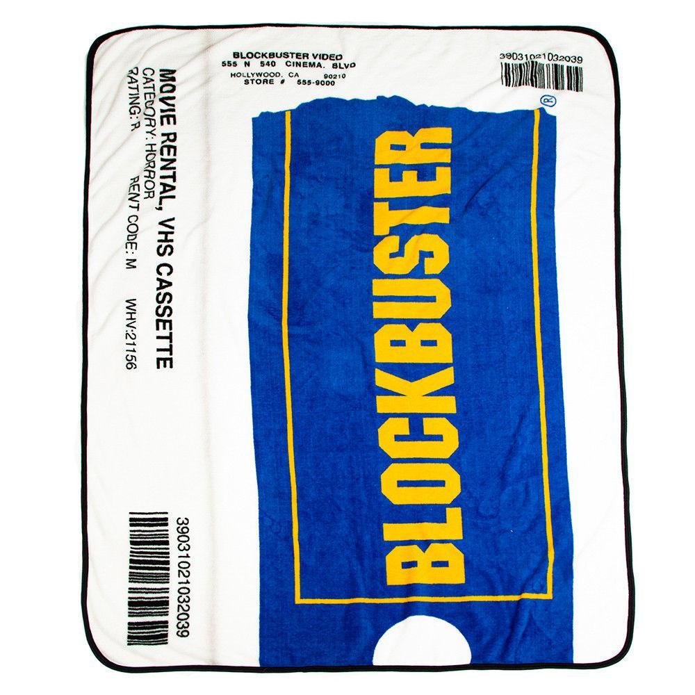 Bioworld Blockbuster VHS Case Digital Fleece Throw