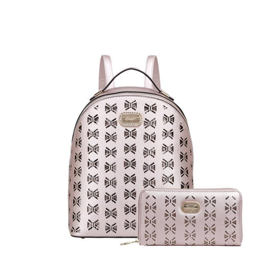 Ellie Crystal Backpack Purse Light Pink