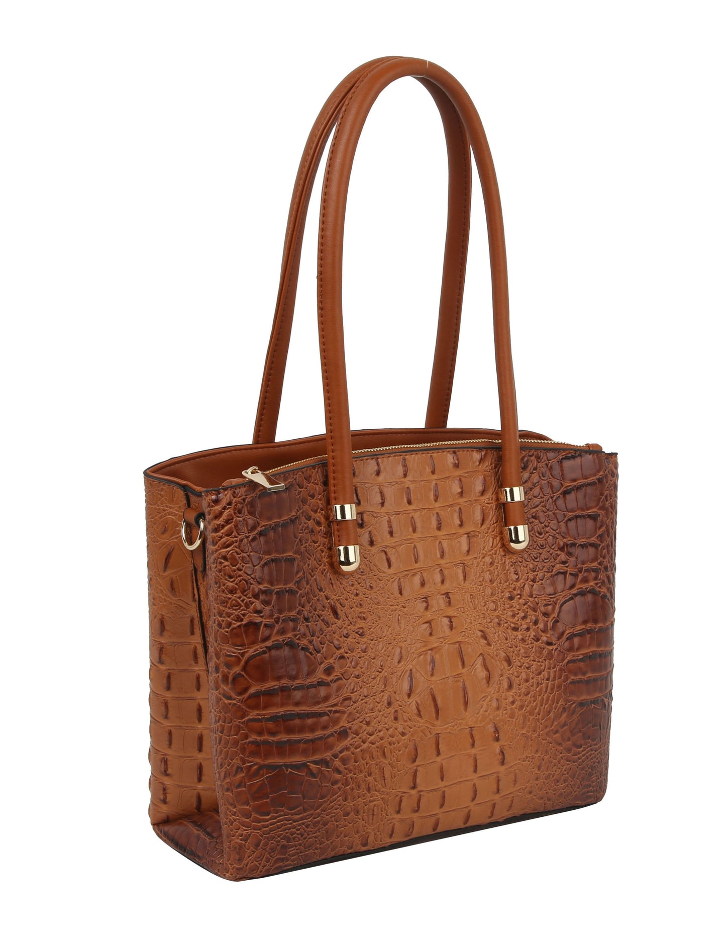 Neena Gator Medium Handbag Brown