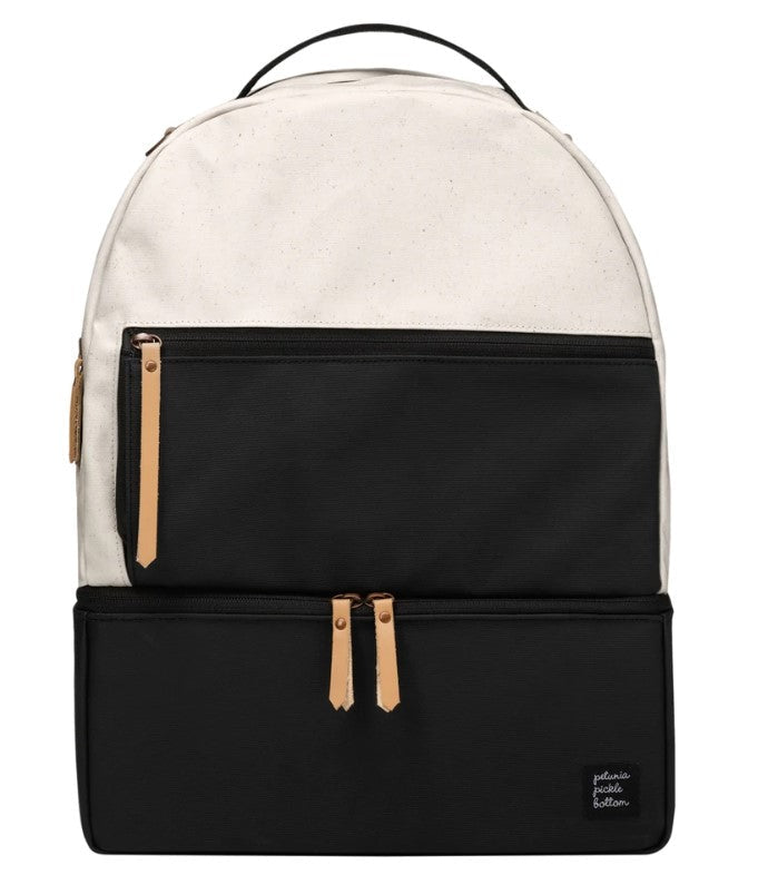 Petunia Pickle Bottom Axis Backpack in Birch and Black