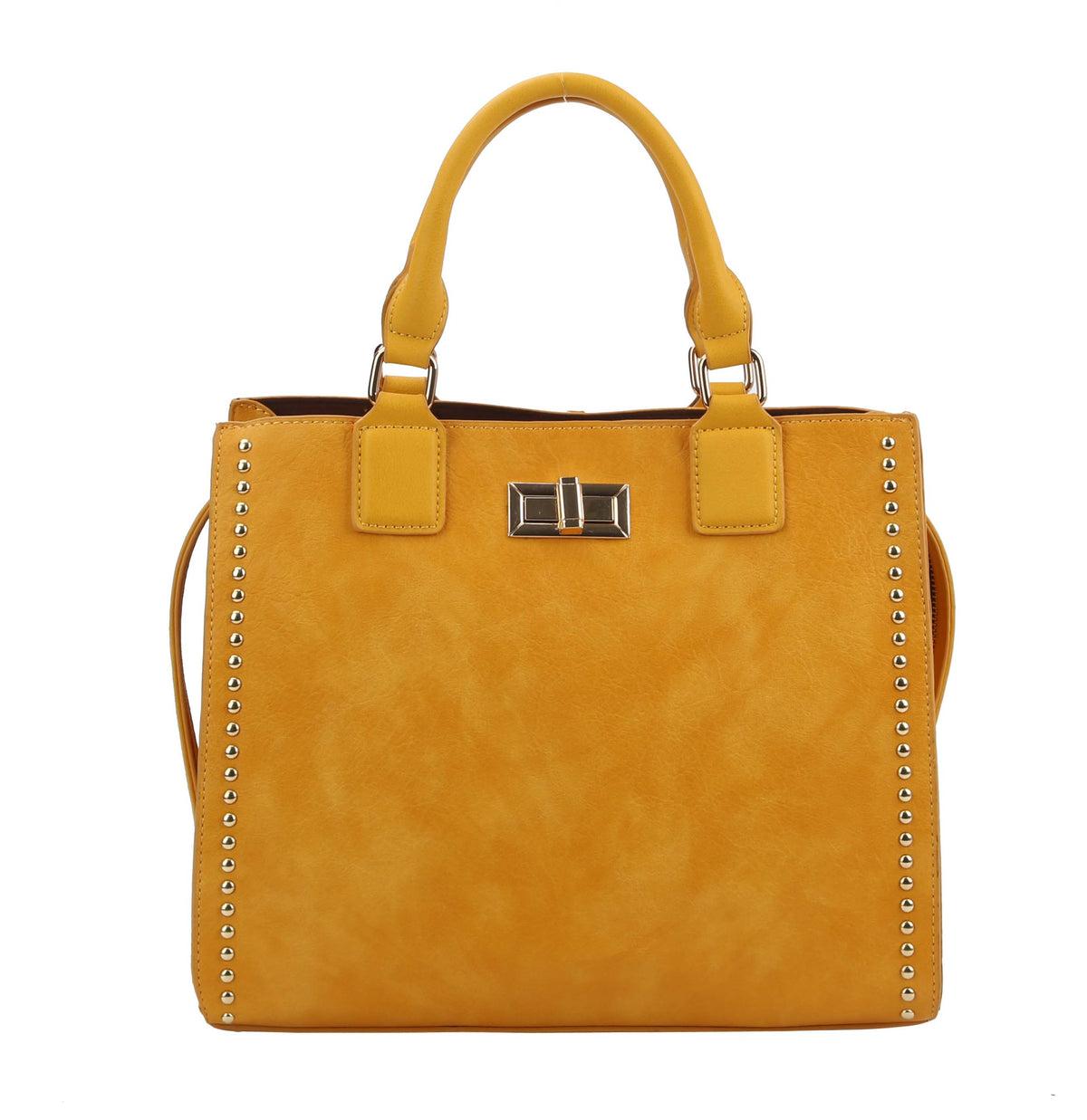 Berna Medium Handbag Mustard Yellow – Adorn Purse & Co display picture 1