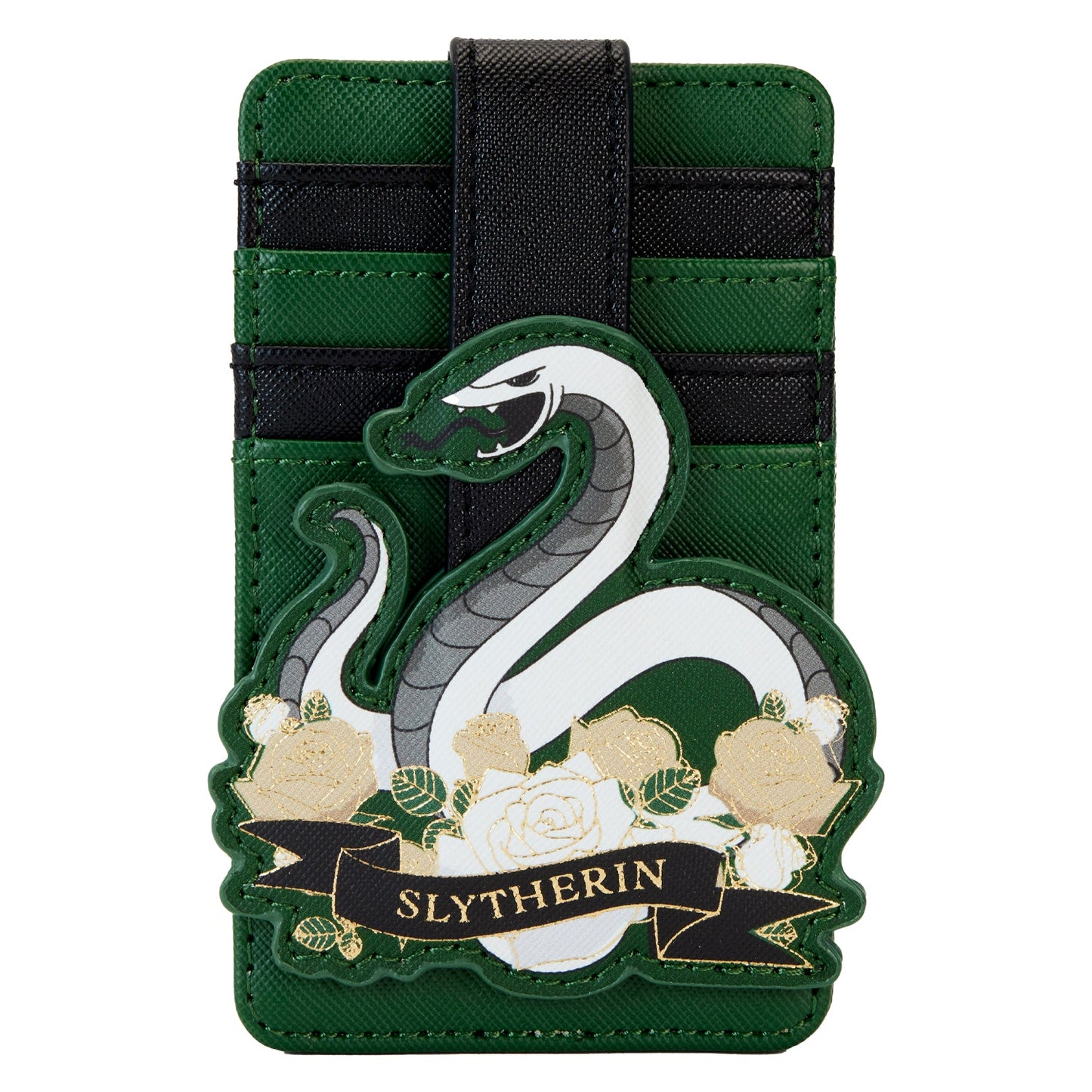 Loungefly Harry Potter Slytherin House Floral Tattoo Card Holder