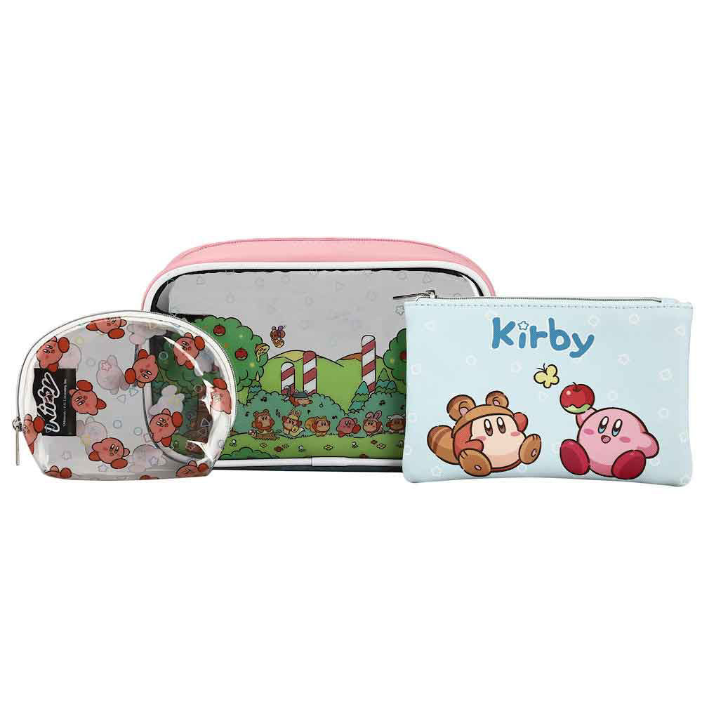 Bioworld Kirby Picnic Travel Cosmetic Bags