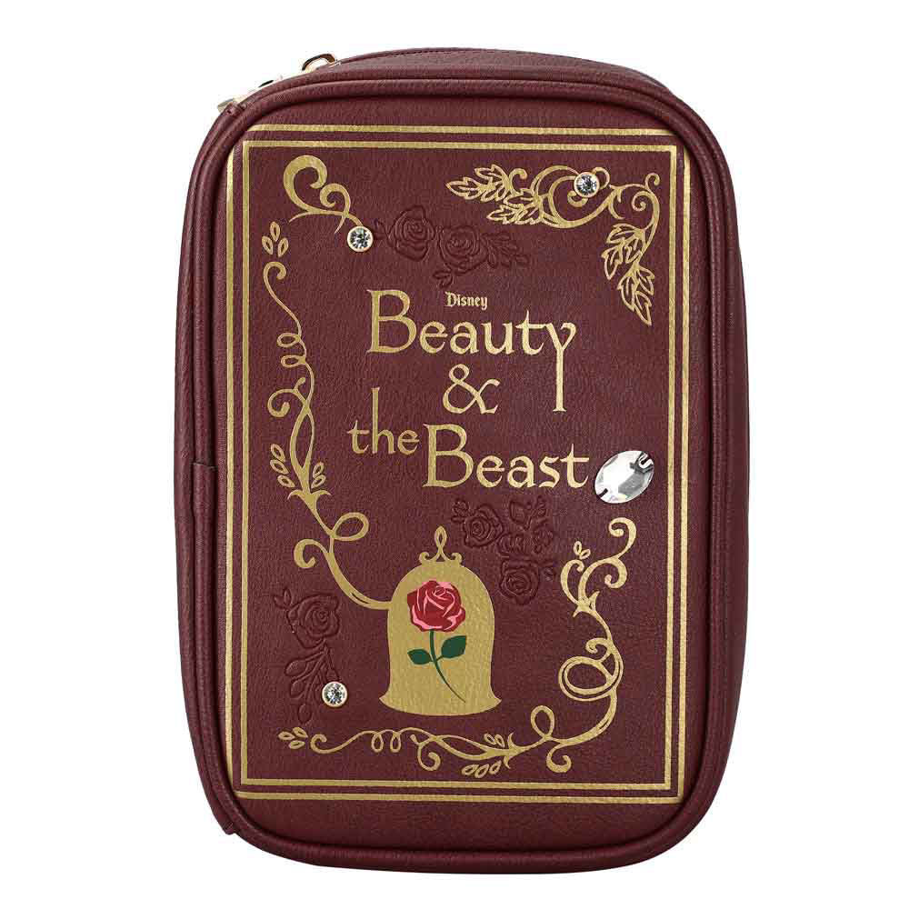 Bioworld Disney Beauty and The Beast Storybook Inspired Travel Cosmetic Bag