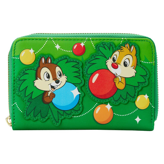 Loungefly Disney Chip And Dale Ornaments Zip-Around Wallet