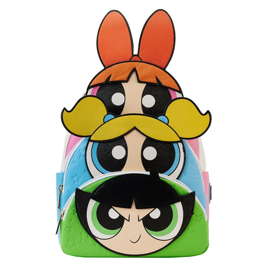 Loungefly Cartoon Network Power Puff Girls Triple Pocket Backpack