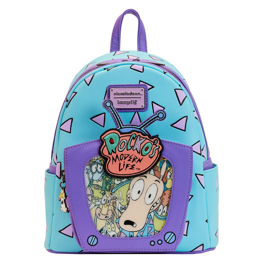 Loungefly Nickelodeon Rocko's Modern Life Lenticular TV Mini Backpack