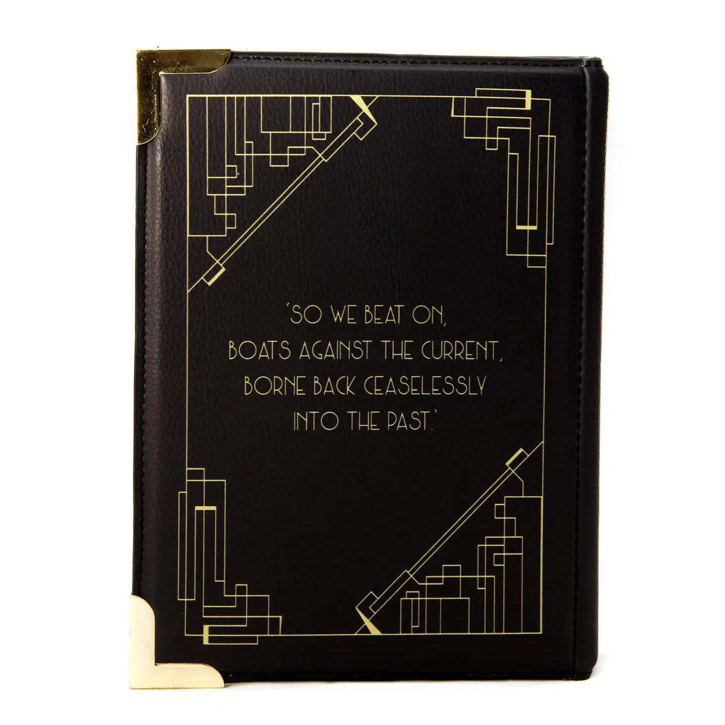 Well Read The Great Gatsby Art Deco Book Crossbody Purse Large Bag