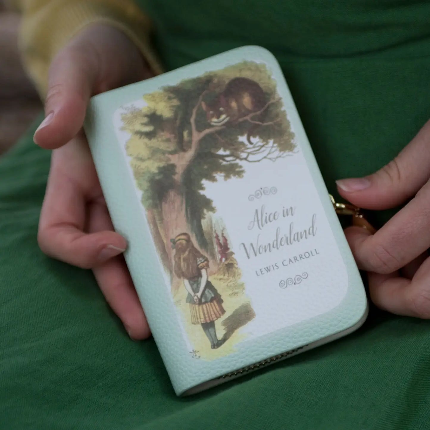 Well Read Alice Turquoise Book Zip-Around Wallet