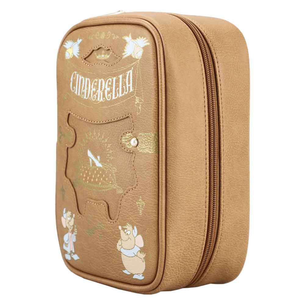 Bioworld Disney Cinderella Inspired Storybook Travel Cosmetic Bag