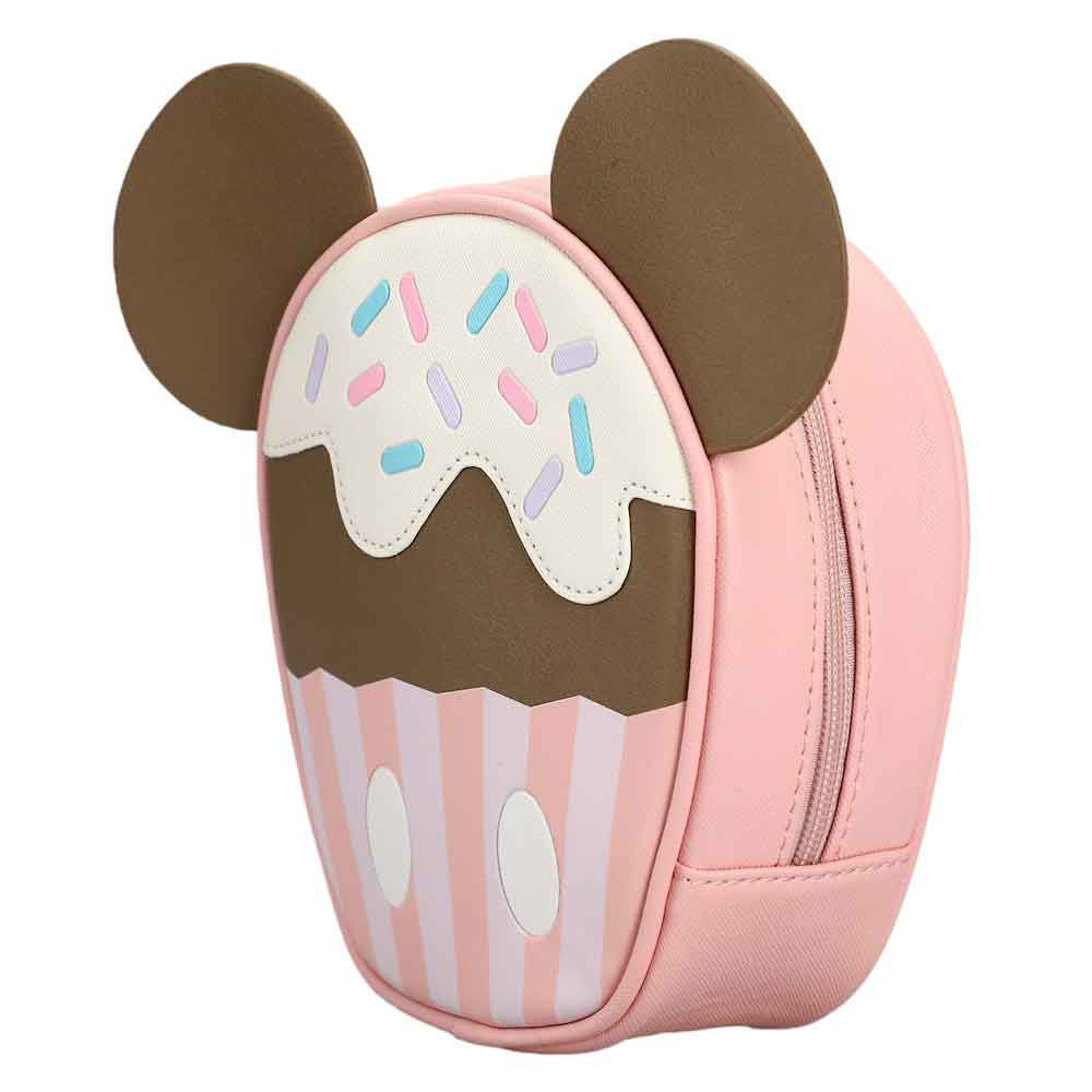 Bioworld Disney Mickey Mouse Sweet Tooth Cupcake Travel Cosmetic Bag