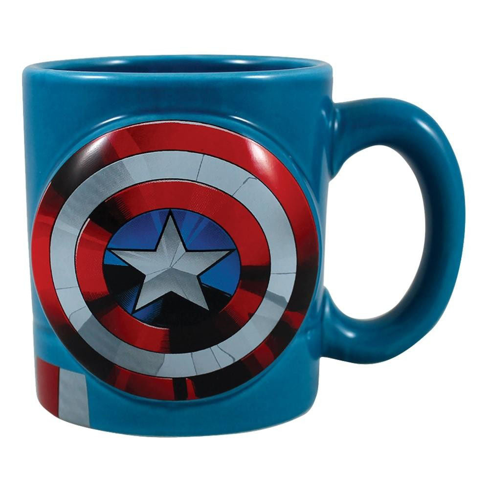 BioWorld Marvel Captain America 20 oz Sculpted Ceramic Mug