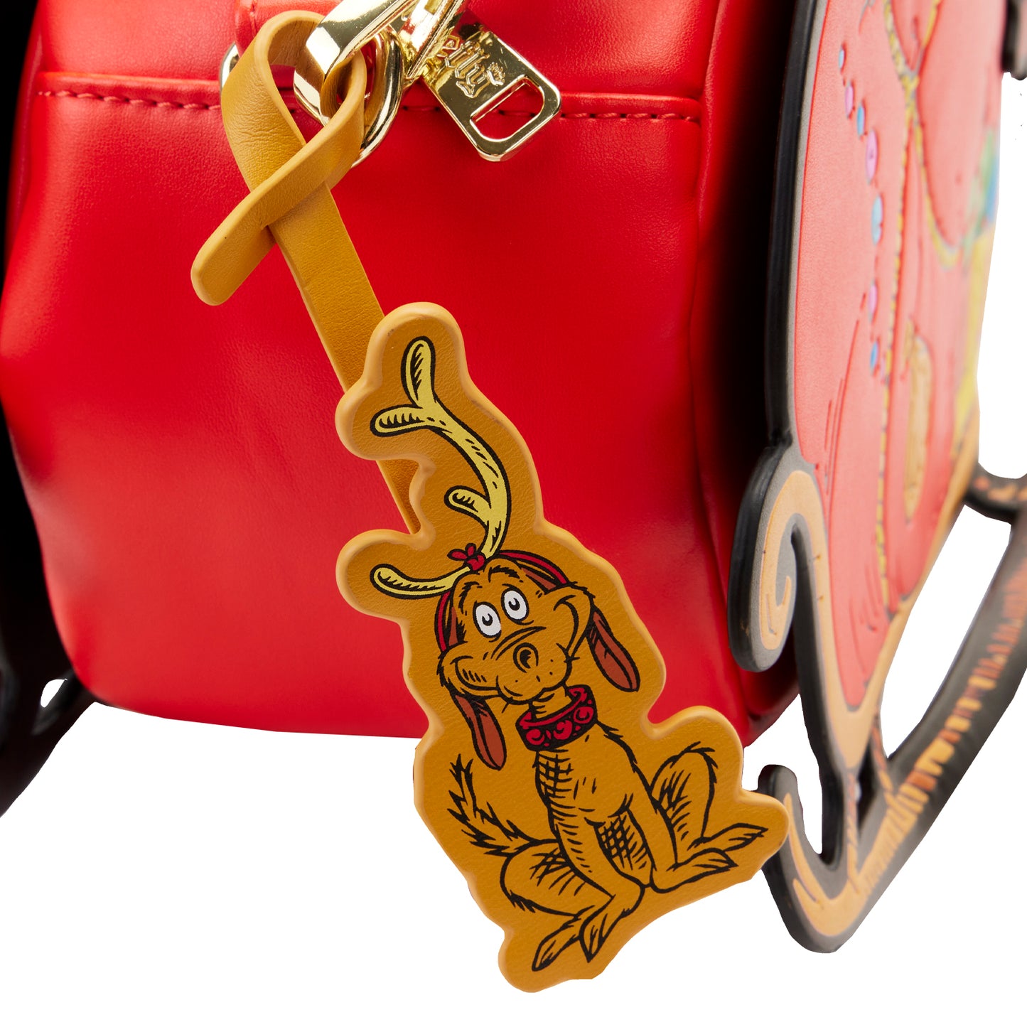 Loungefly Dr. Suess' How the Grinch Stole Christmas! Sleigh Crossbody Bag
