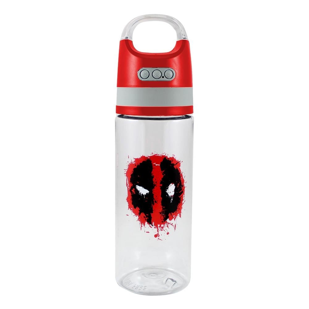 Marvel Deadpool 18 oz. Tritan Water Bottle with Wireless Speaker