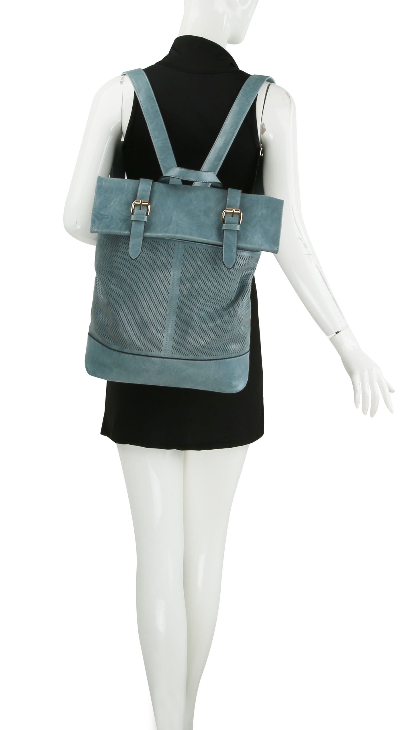 Willow Square Backpack Dusty Blue