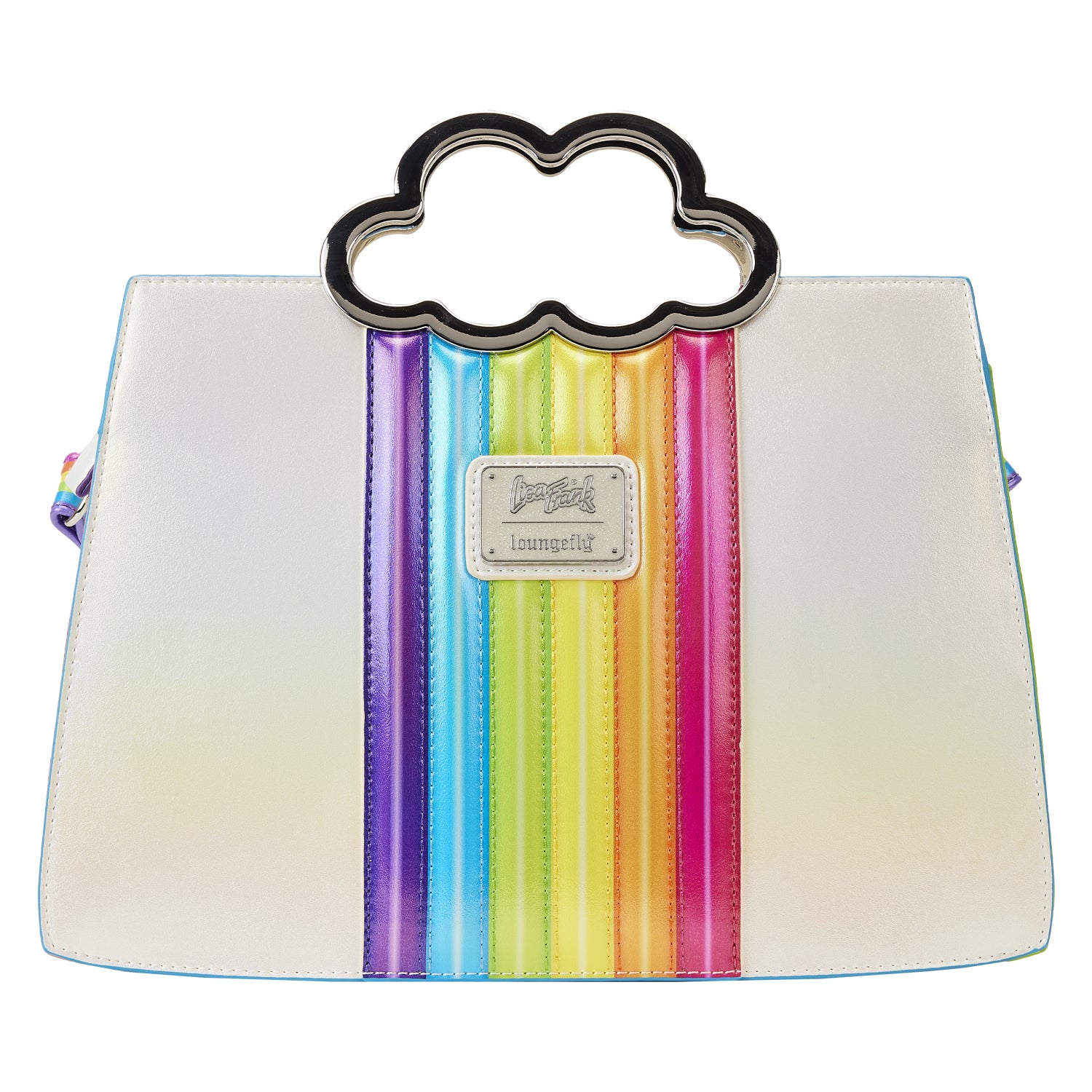 Lisa Frank: Yellow Rainbow Ring Saturn Loungefly Crossbody Bag