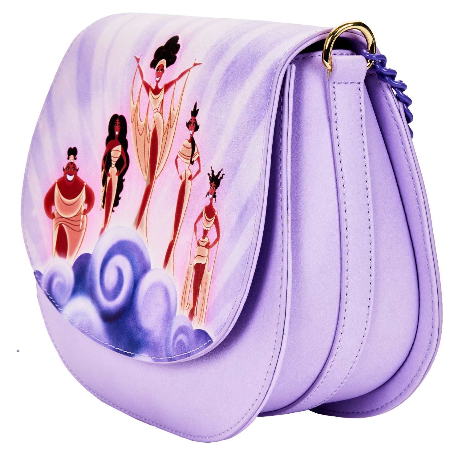 Loungefly Loungefly Lisa Frank Crossbody Bag - Rainbow With Cloud