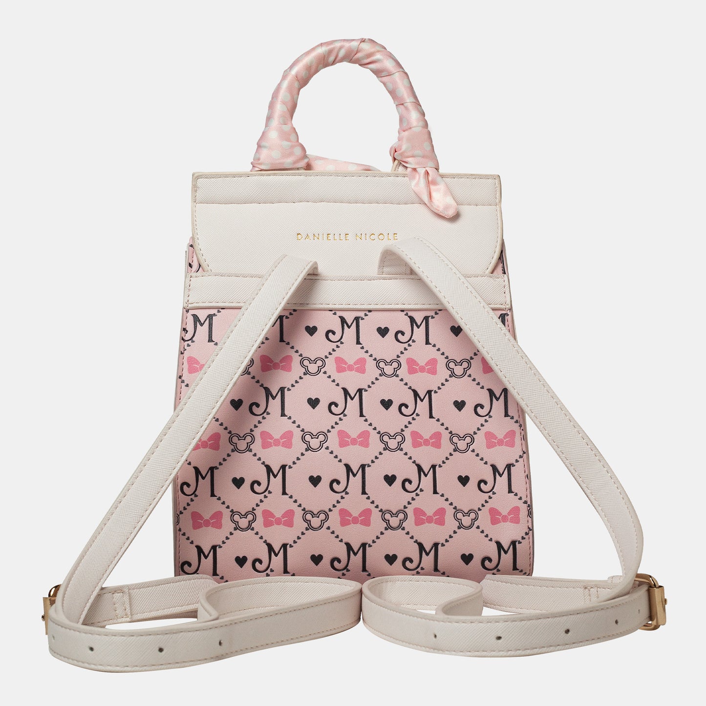 Disney Minnie Mouse Monogram Mini Backpack with Handle by Danielle Nicole