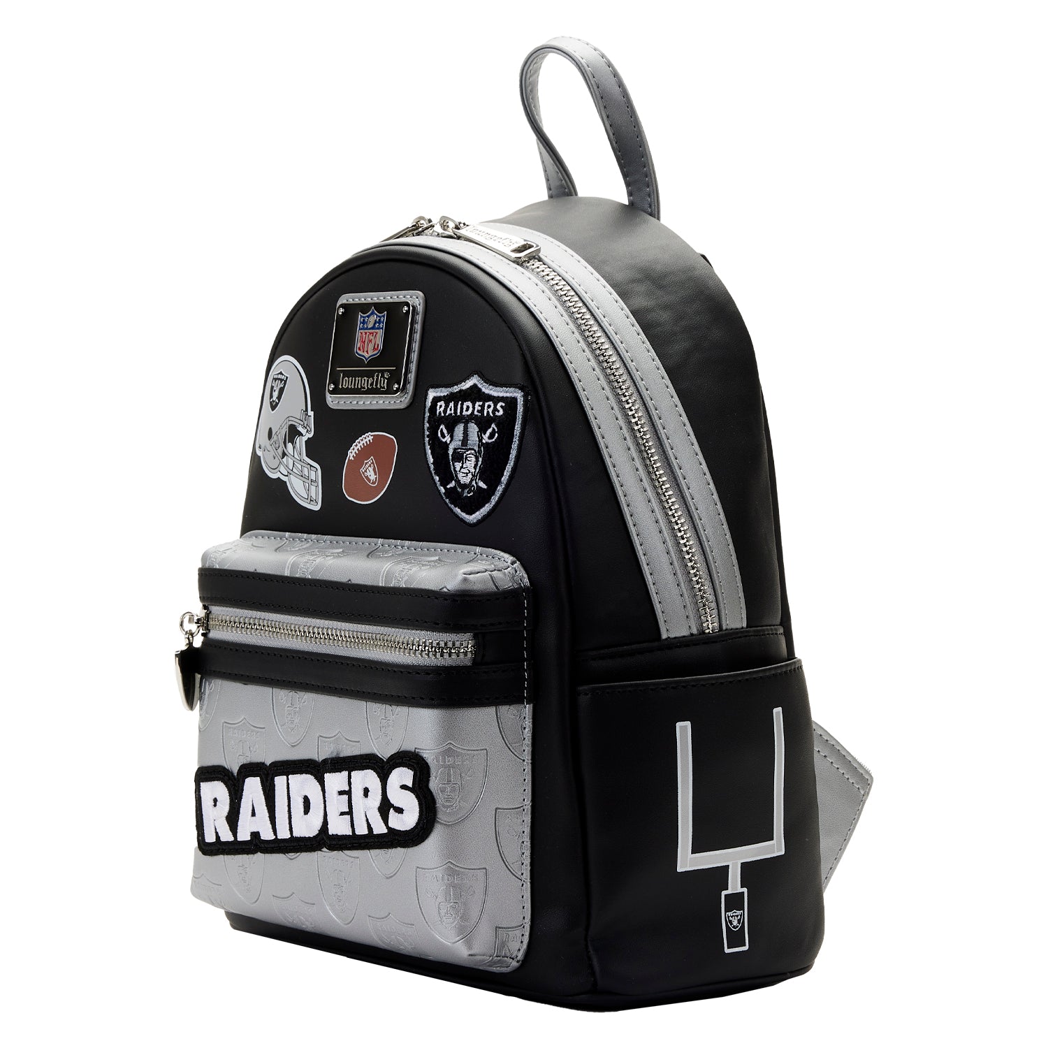 Loungefly NFL Las Vegas Raiders Patches Mini Backpack