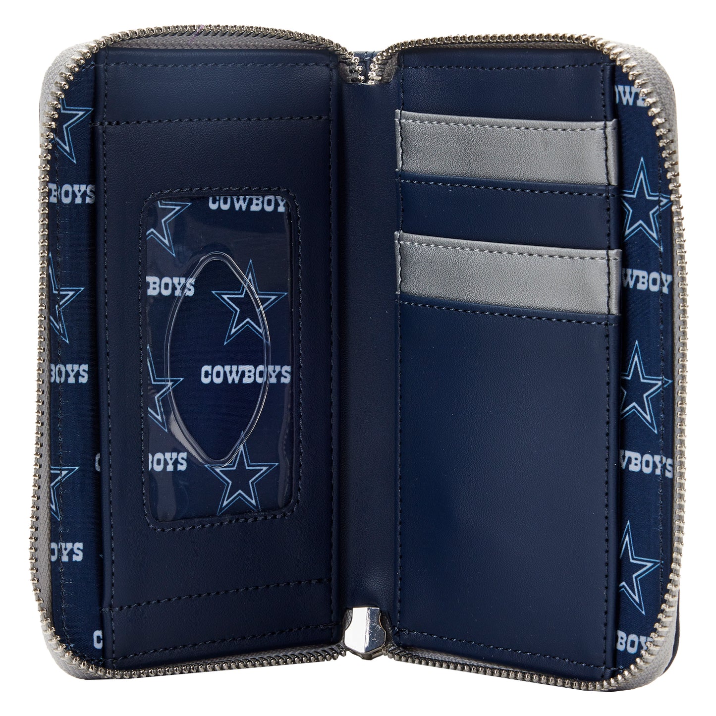 Loungefly NFL Dallas Cowboys Patches Zip Around Wallet