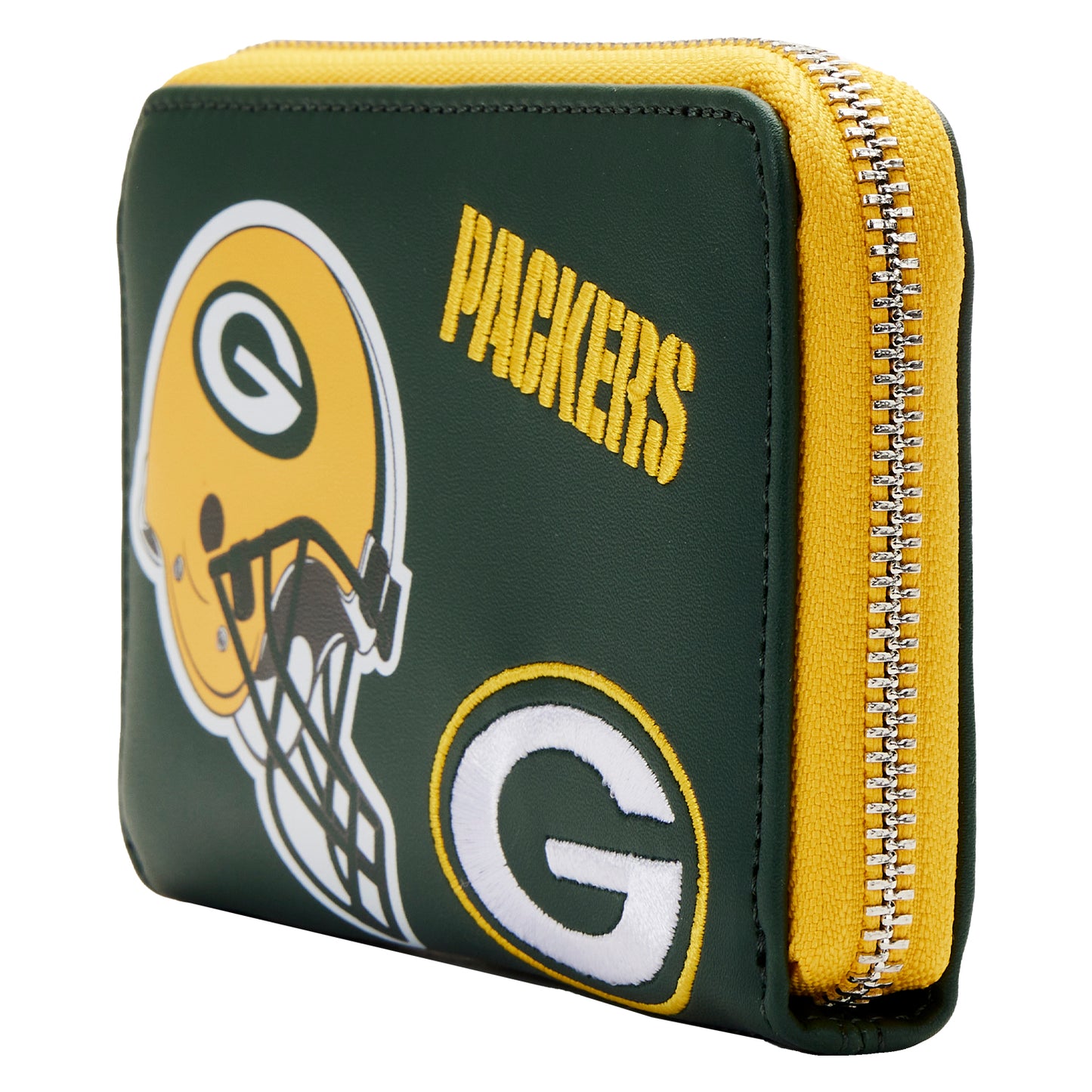 Loungefly NFL Green Bay Packers Patches Zip Around Wallet