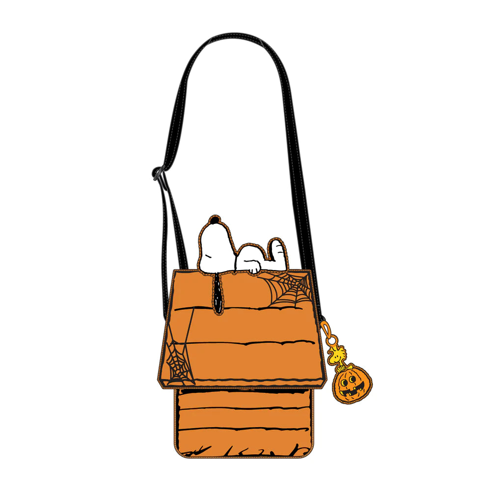 Loungefly Peanuts Great Pumpkin Snoopy Doghouse Crossbody Bag