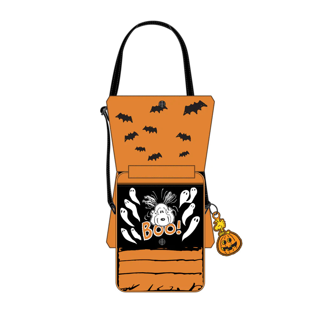 Loungefly Peanuts Great Pumpkin Snoopy Doghouse Crossbody Bag