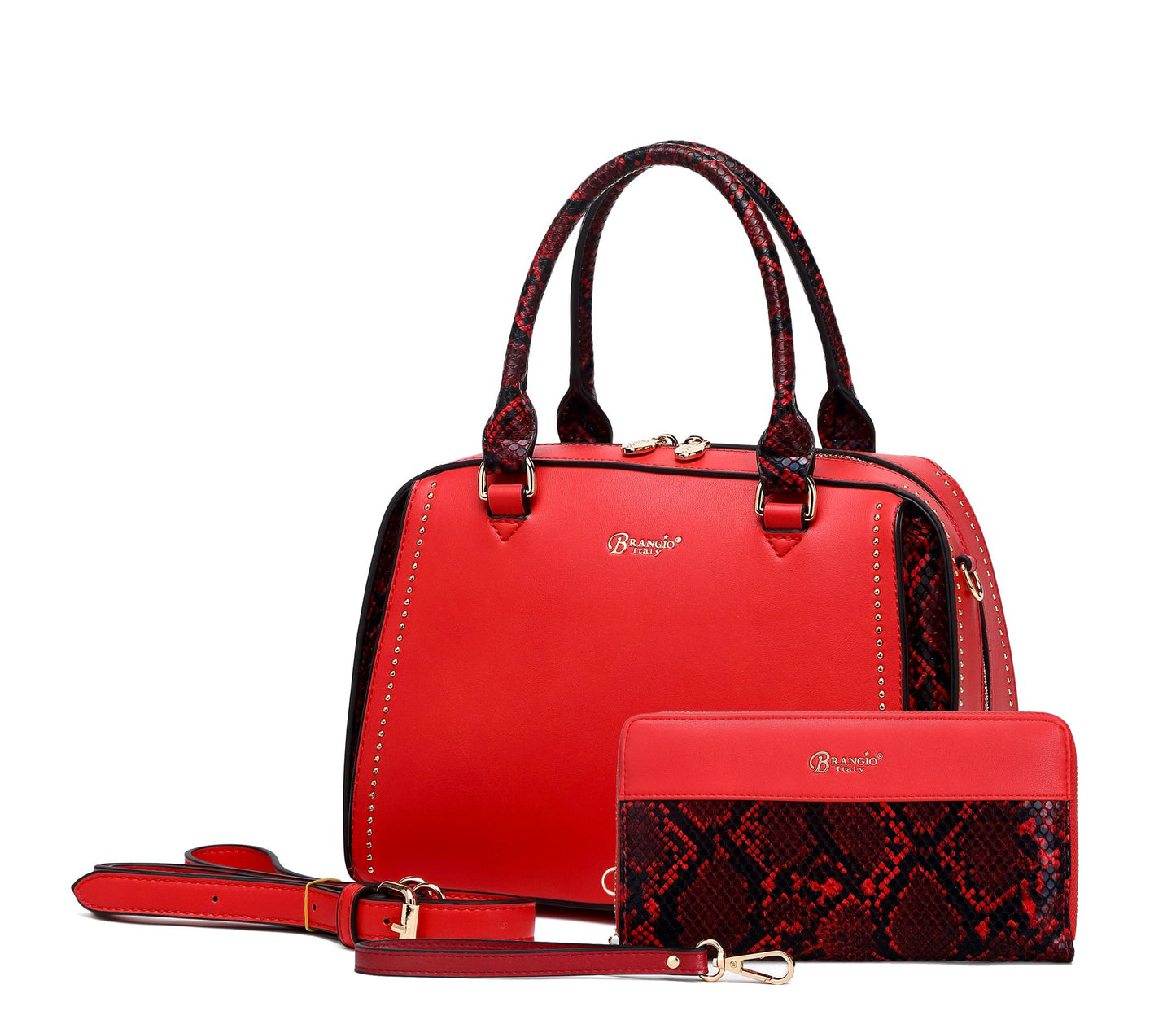 Serpa Medium Satchel Handbag Red