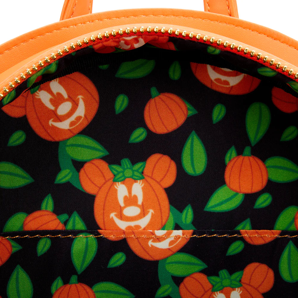 Loungefly Minnie Mouse Glow in the Dark Pumpkin Mini Backpack