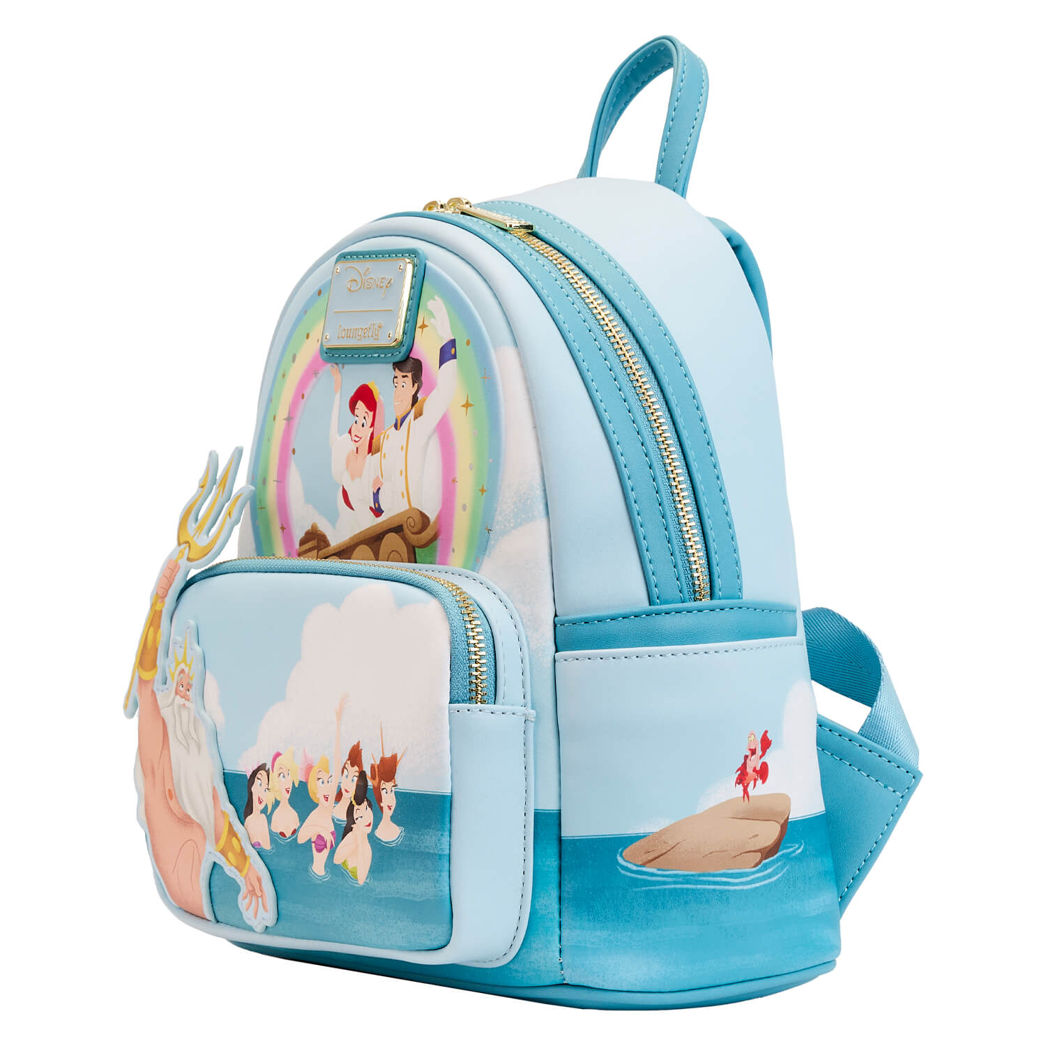 Loungefly Disney The Little Mermaid Triton s Gift Mini Backpack Adorn Purse Co