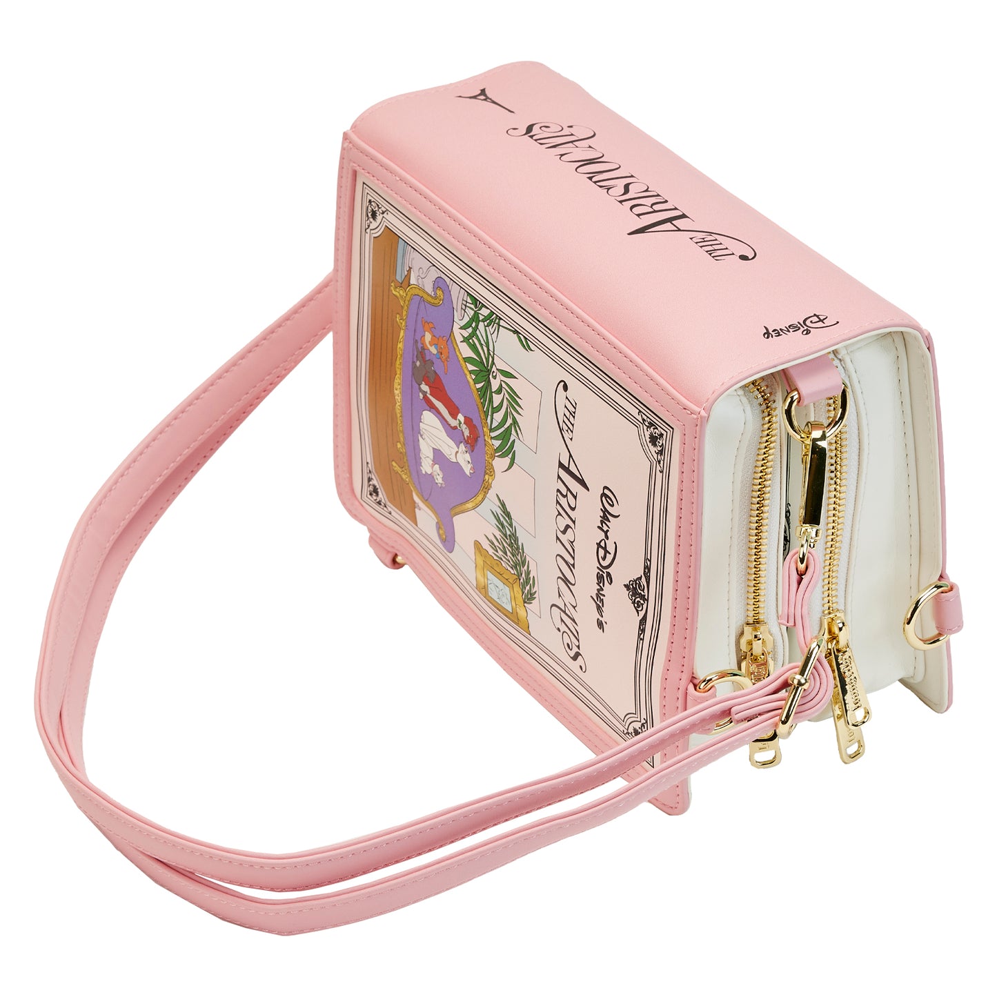 Loungefly Disney Classic Book The Aristocats Convertible Crossbody Purse