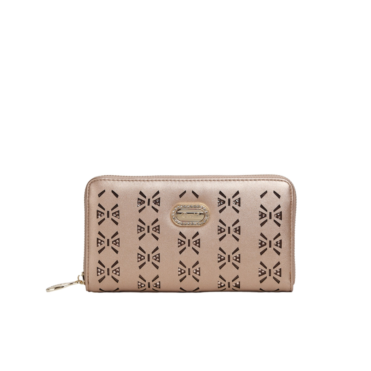 Jenna Crystal Small Cross-body Purse Rose Gold