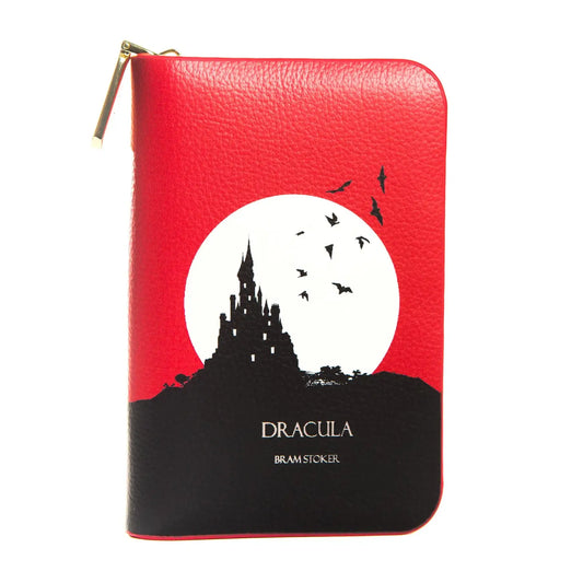 Well Read Dracula Moon Book Zip-Around Wallet