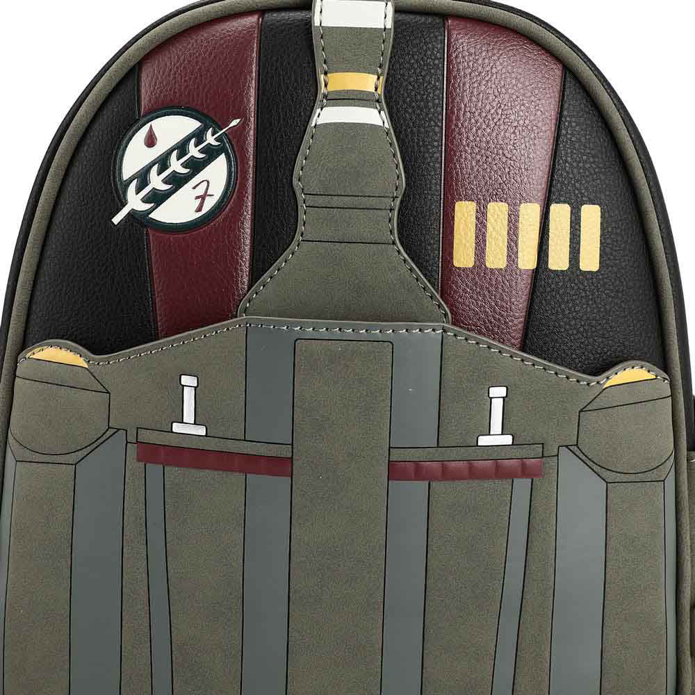 Bioworld Star Wars Boba Fett Jett Pack Mini Backpack Adorn Purse